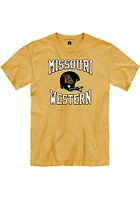 Rally Missouri Western Griffons Gold Football Helmet Short Sleeve T Shirt