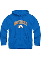 Rally UTA Mavericks Mens Blue Arch Mascot Long Sleeve Hoodie