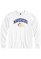 Rally UTA Mavericks White Arch Mascot Long Sleeve T Shirt