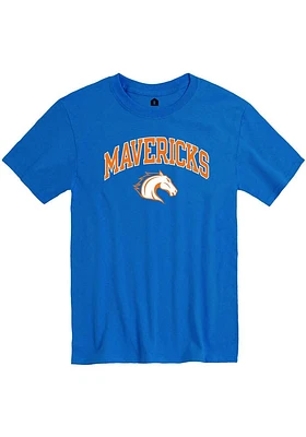 Rally UTA Mavericks Blue Arch Mascot Short Sleeve T Shirt