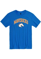 Rally UTA Mavericks Blue Arch Mascot Short Sleeve T Shirt