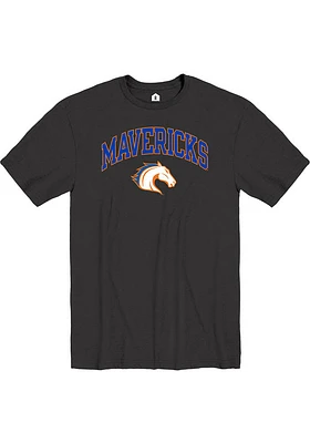 Rally UTA Mavericks Black Arch Mascot Short Sleeve Fashion T Shirt
