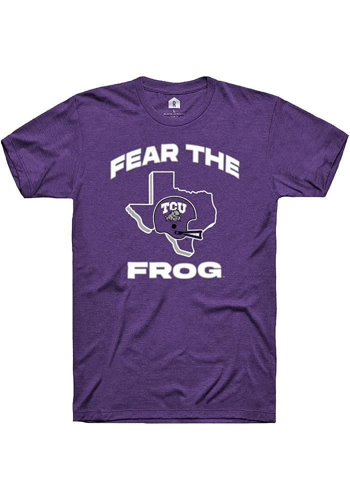 Rally TCU Horned Frogs Fear The Frog Short Sleeve Fashion T Shirt