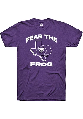 Rally TCU Horned Frogs Fear The Frog Short Sleeve Fashion T Shirt