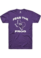 Rally TCU Horned Frogs Fear The Frog Short Sleeve Fashion T Shirt