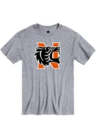 Rally Norman High School Tigers Grey Primary Team Logo Short Sleeve T Shirt