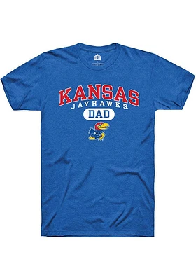 Rally Kansas Jayhawks Blue Dad Pill Short Sleeve T Shirt