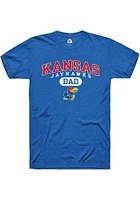 Rally Kansas Jayhawks Blue Dad Pill Short Sleeve T Shirt