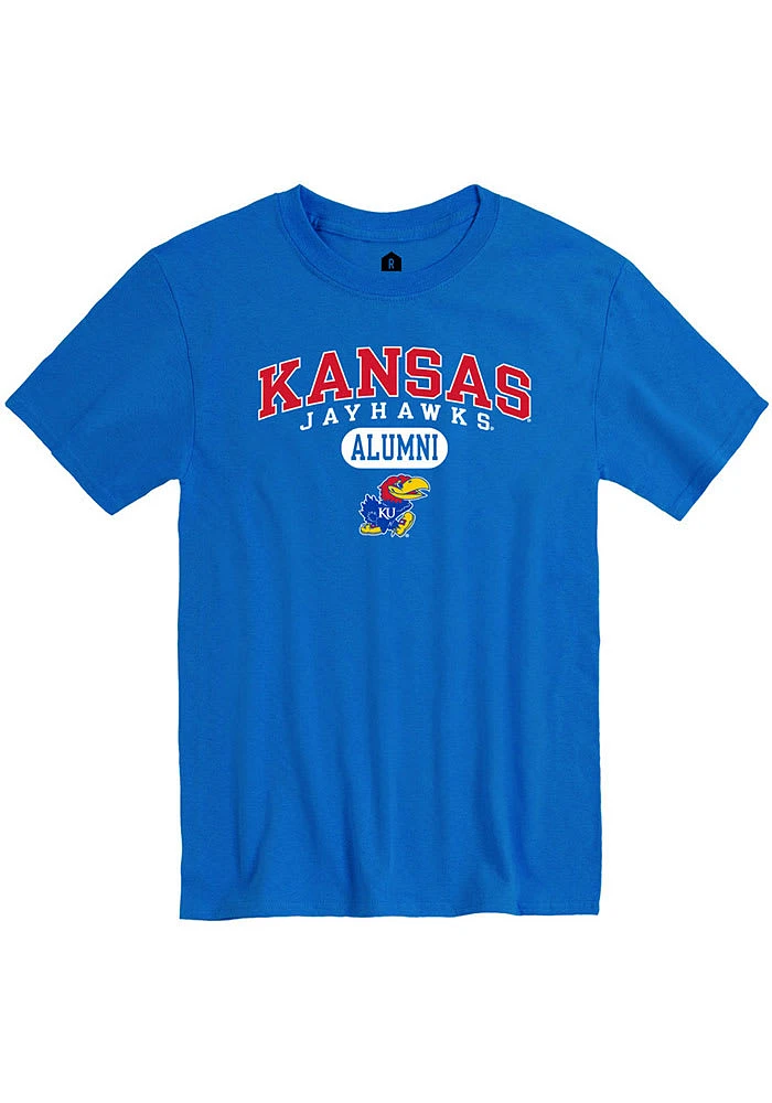 Rally Kansas Jayhawks Blue Alumni Pill Short Sleeve T Shirt