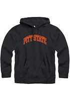 Rally Pitt State Gorillas Mens Black Arch Name Long Sleeve Hoodie