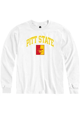 Rally Pitt State Gorillas Red Arch Mascot Long Sleeve T Shirt