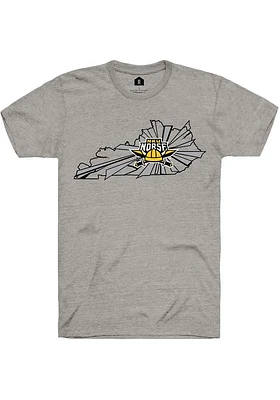 Rally Northern Kentucky Norse Grey State Short Sleeve Fashion T Shirt