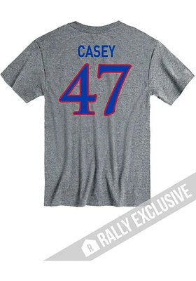 Jared Casey Kansas Jayhawks Football Name and Number Short Sleeve Player T Shirt