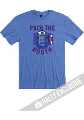 Rally Kansas Jayhawks Blue Pack The Booth Short Sleeve Fashion T Shirt