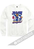 Jalon Daniels Kansas Jayhawks Mens White Caricature Football Player Crew