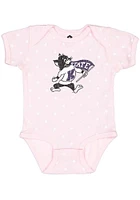 Rally K-State Wildcats Baby Pink Willie Short Sleeve One Piece