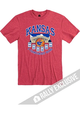 Rally Kansas Jayhawks Red 2022 Official Short Sleeve Fashion T Shirt