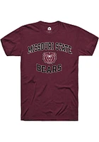 Rally Missouri State Bears Maroon Number One Graphic Short Sleeve T Shirt