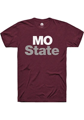 Rally Missouri State Bears Maroon Nickname Short Sleeve T Shirt