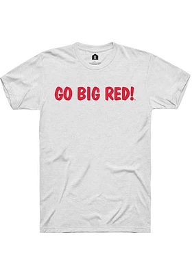 Rally Nebraska Cornhuskers White Vault GBR Short Sleeve T Shirt