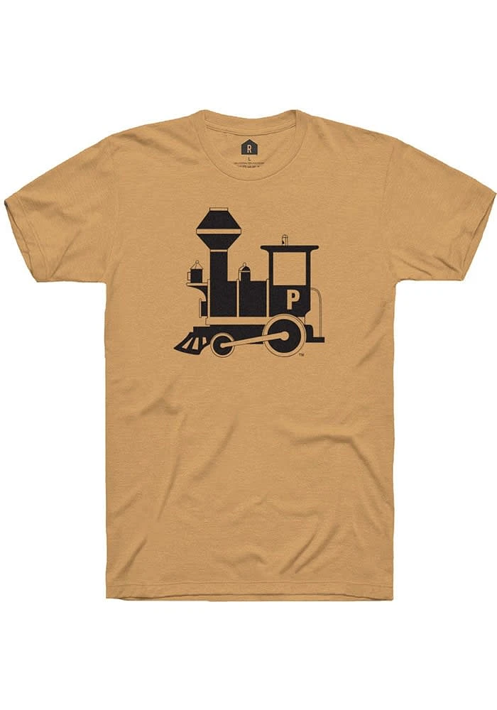 Rally Purdue Boilermakers Gold Vault Train Short Sleeve Fashion T Shirt