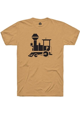 Rally Purdue Boilermakers Gold Vault Train Short Sleeve Fashion T Shirt