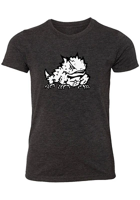 Rally TCU Horned Frogs Youth Black Primary Short Sleeve Fashion T-Shirt