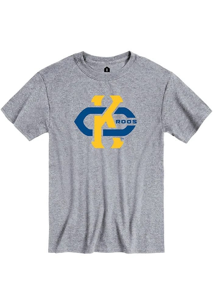Rally UMKC Roos Grey VAULT KC Short Sleeve T Shirt