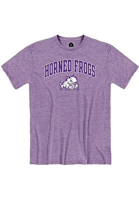 Rally TCU Horned Frogs Purple Arch Mascot Short Sleeve Fashion T Shirt