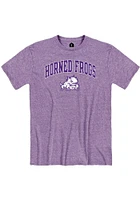 Rally TCU Horned Frogs Purple Arch Mascot Short Sleeve Fashion T Shirt