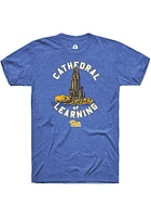 Rally Pitt Panthers Blue Cathedral of Learning Short Sleeve Fashion T Shirt
