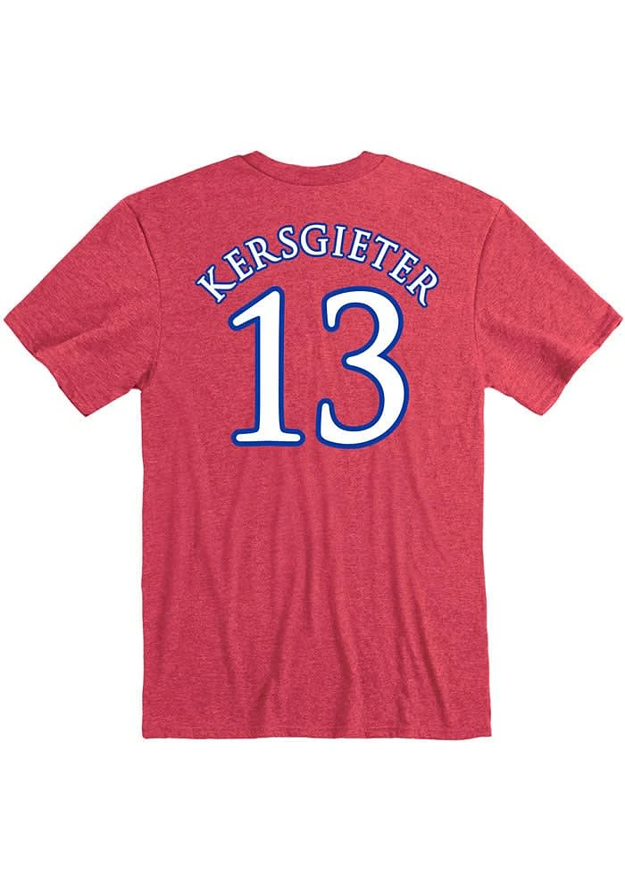 Holly Kersgieter Kansas Jayhawks Name and Number Short Sleeve Player T Shirt