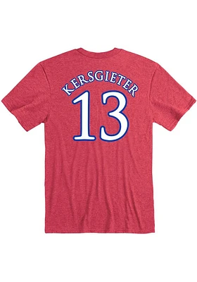 Holly Kersgieter Kansas Jayhawks Name and Number Short Sleeve Player T Shirt