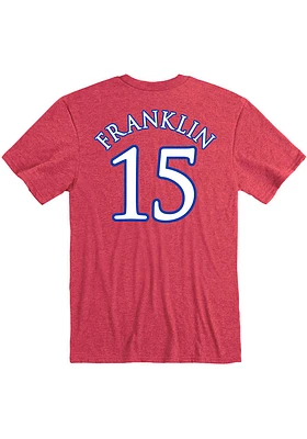 Zakiyah Franklin Kansas Jayhawks Name and Number Short Sleeve Player T Shirt