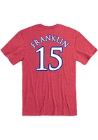 Zakiyah Franklin Kansas Jayhawks Name and Number Short Sleeve Player T Shirt