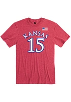 Zakiyah Franklin Kansas Jayhawks Name and Number Short Sleeve Player T Shirt