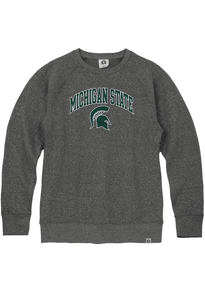 Rally Michigan State Spartans Mens Triblend Long Sleeve Fashion Sweatshirt