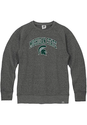 Rally Michigan State Spartans Mens Triblend Long Sleeve Fashion Sweatshirt