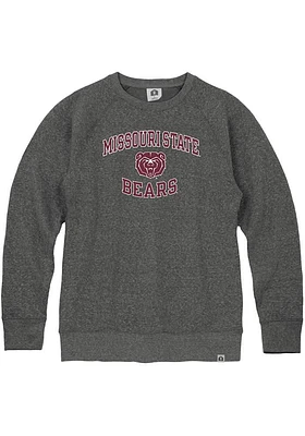 Rally Missouri State Bears Mens Black Triblend Long Sleeve Fashion Sweatshirt