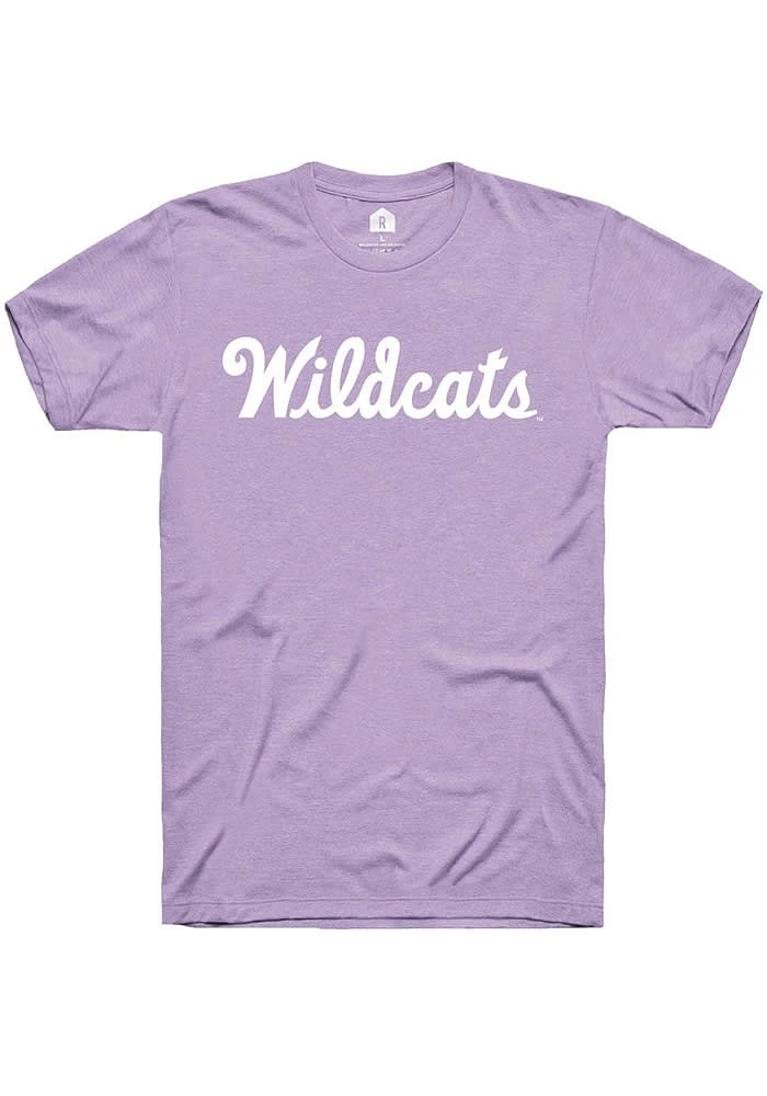 Rally K-State Wildcats Lavender Script Short Sleeve T Shirt