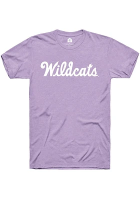 Rally K-State Wildcats Lavender Script Short Sleeve T Shirt