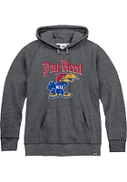 Rally Kansas Jayhawks Mens Navy Blue Pay Heed Triblend Fashion Hood