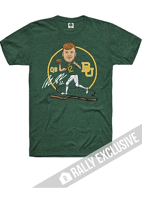 Blake Shapen Baylor Bears Green Caricature Football Short Sleeve Fashion Player T Shirt