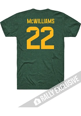 Taye McWilliams Baylor Bears Green Football Name and Number Short Sleeve Player T Shirt