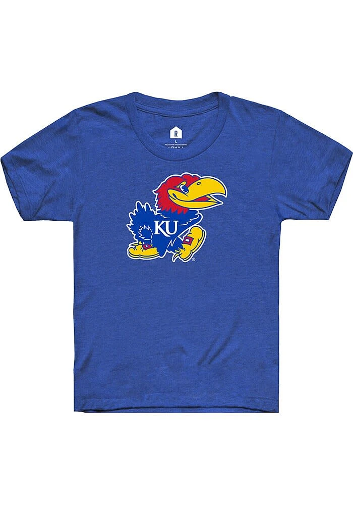 Rally Kansas Jayhawks Youth Primary Short Sleeve T-Shirt