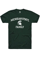 Rally Michigan State Spartans Number One Graphic Family Short Sleeve T Shirt