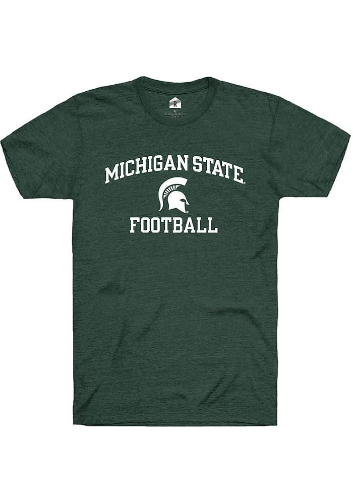 Rally Michigan State Spartans Number One Graphic Football Short Sleeve T Shirt