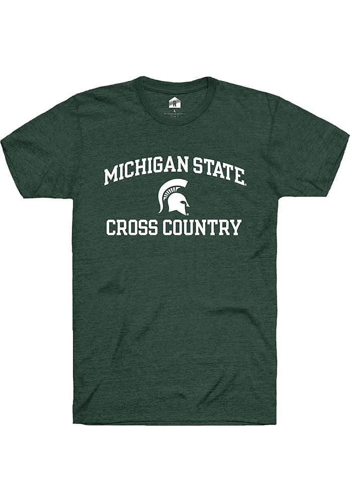 Rally Michigan State Spartans Number One Graphic Cross Country Short Sleeve T Shirt
