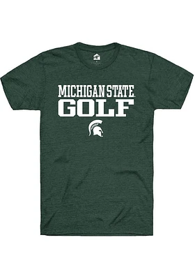 Rally Michigan State Spartans Stacked Golf Short Sleeve T Shirt