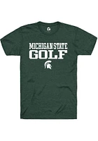 Rally Michigan State Spartans Stacked Golf Short Sleeve T Shirt